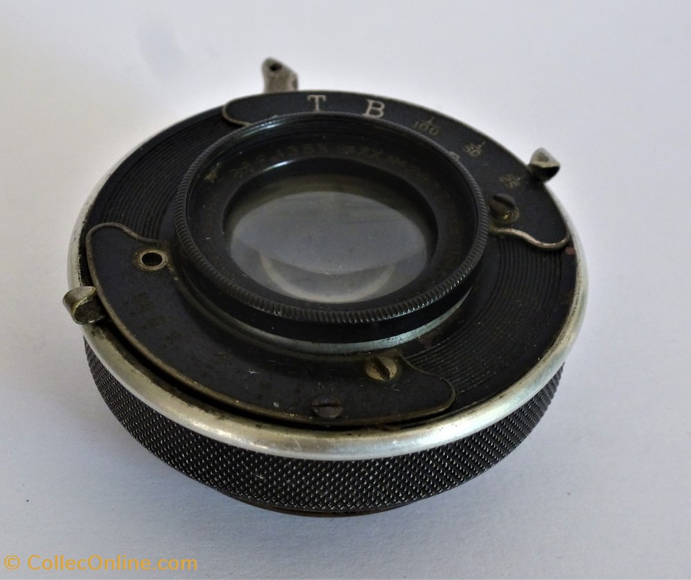 Objectif DEMARIA-LAPIERRE DEHEL Anastigmat Manar 135mm 1:6.8 N°29372-Wollensak 1912 appareils photo camescopes accessoires objectif demaria lapierre dehel anastigmat manar 135mm 1 6 8 n 29372 wollensak 1912