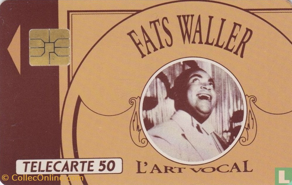 France- Fats Waller- Solaïque 03 (1990) divers telecartes cartes telephoniques france fats waller solaique 03 1990