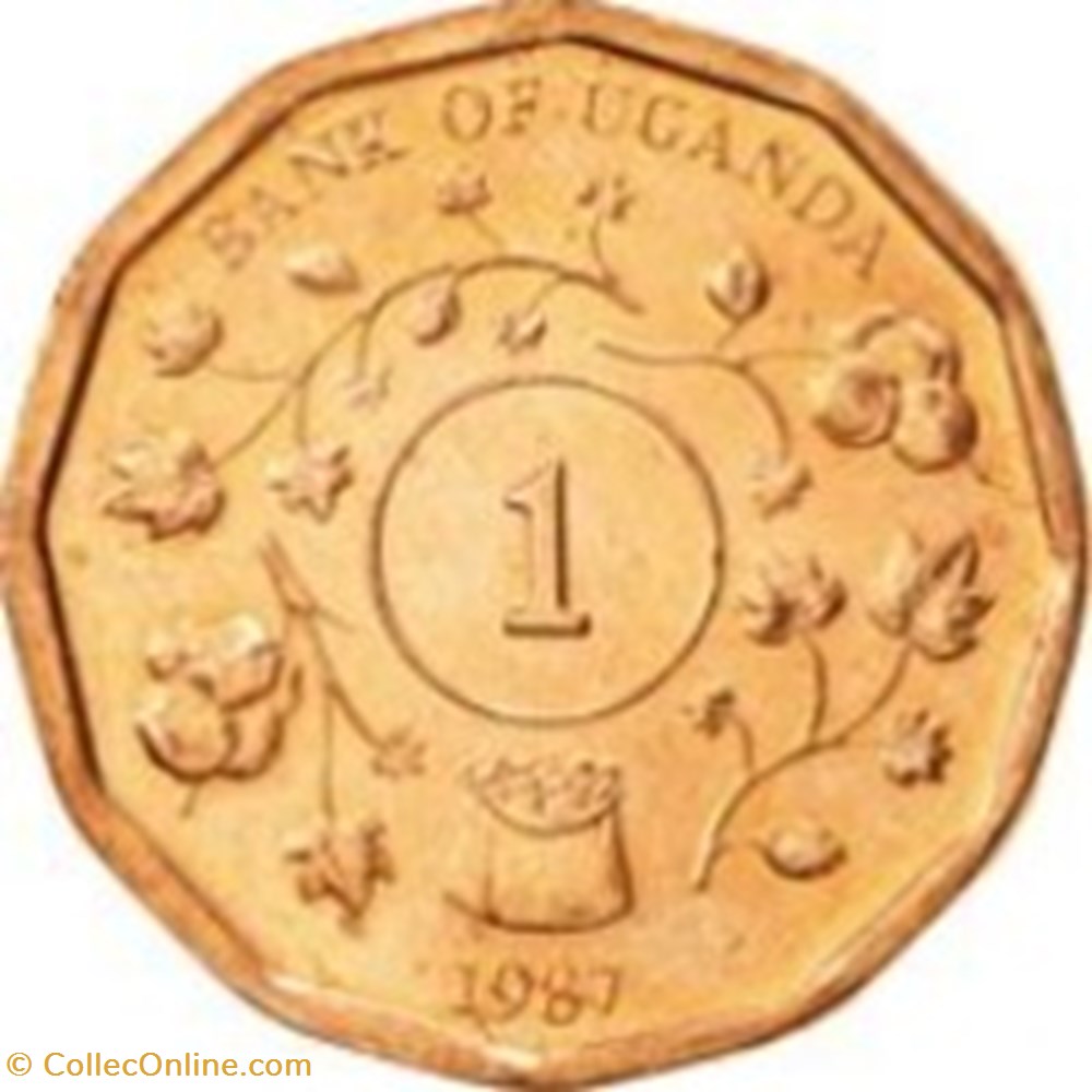 1 Shilling Uganda 1987 monnaies monde ouganda 1 shilling uganda 1987