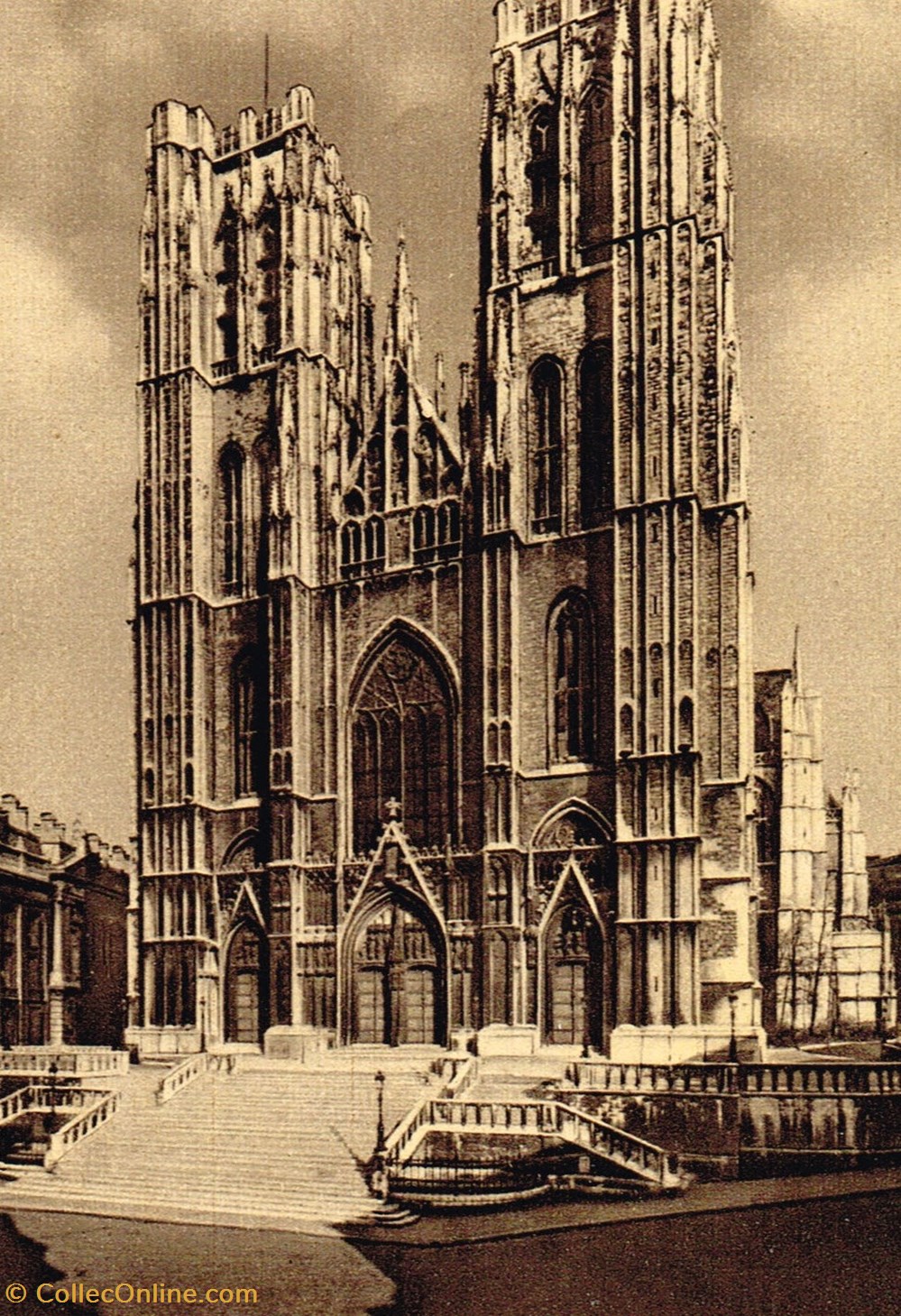 cartes postales belgique bruxelles sainte gudule