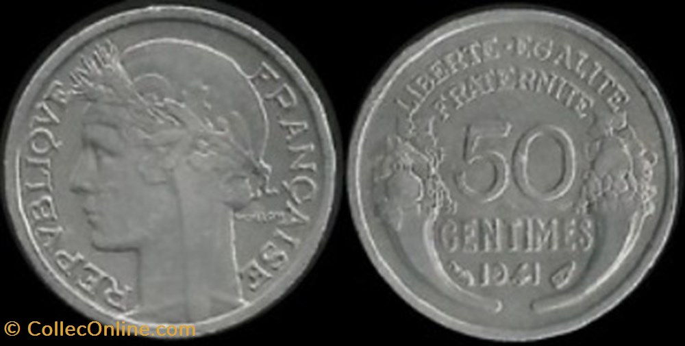 50 Centimes Morlon 1941 monnaies 50 centimes morlon 1941