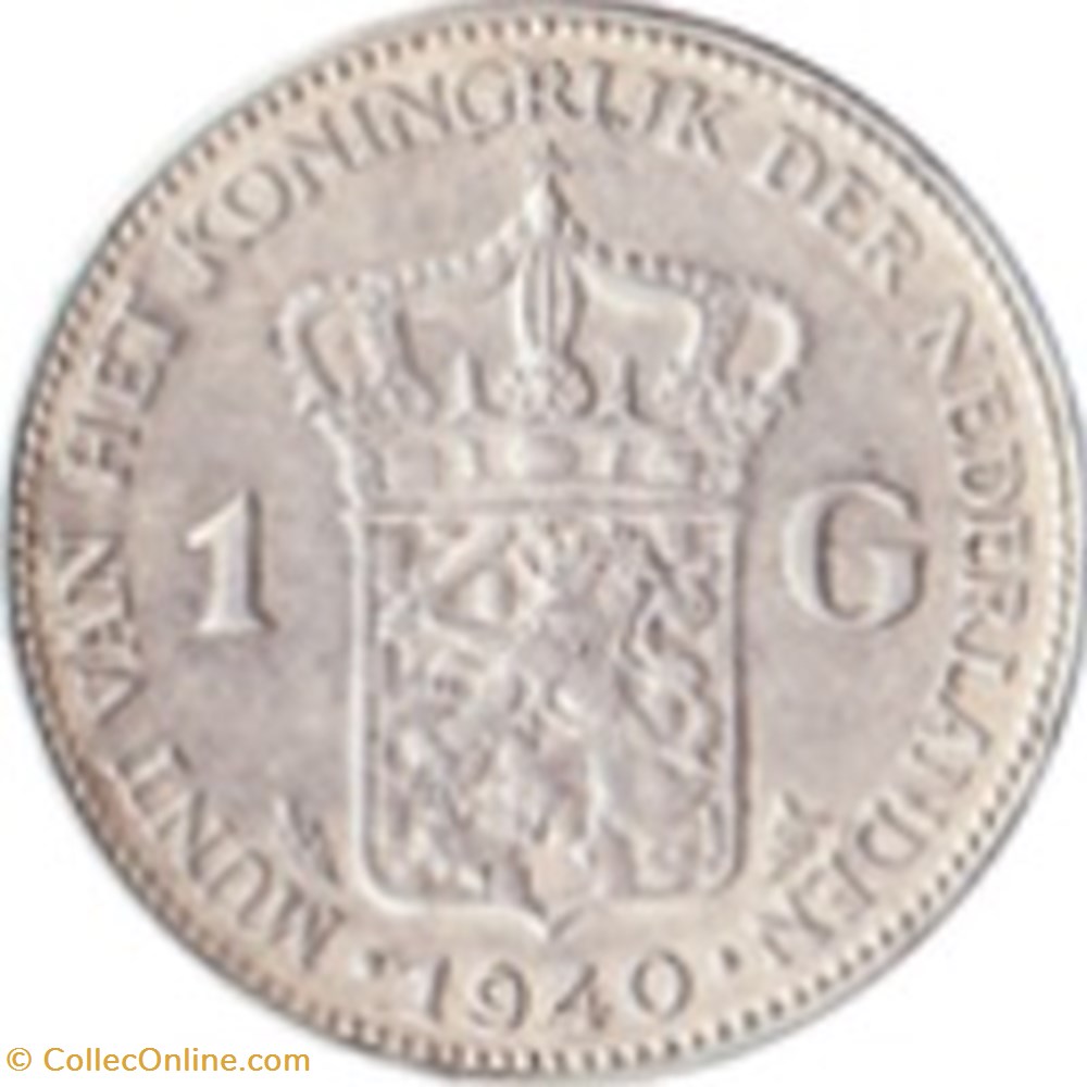 1 Gulden Pays-Bas 1939 monnaies monde 1 gulden pays bas 1939