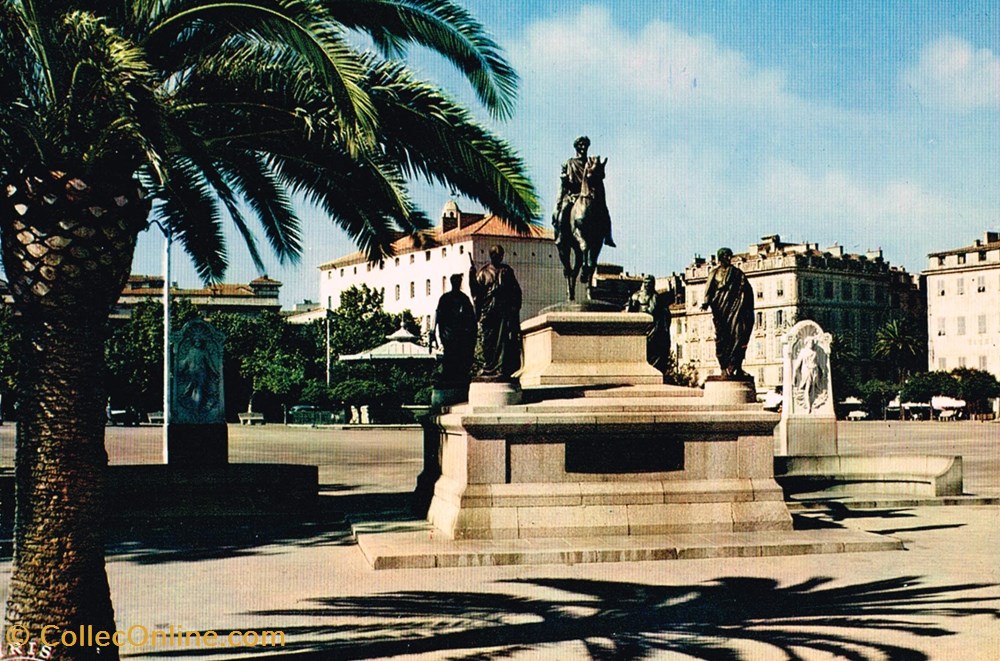 cartes postales france corse ajaccio place de gaulle