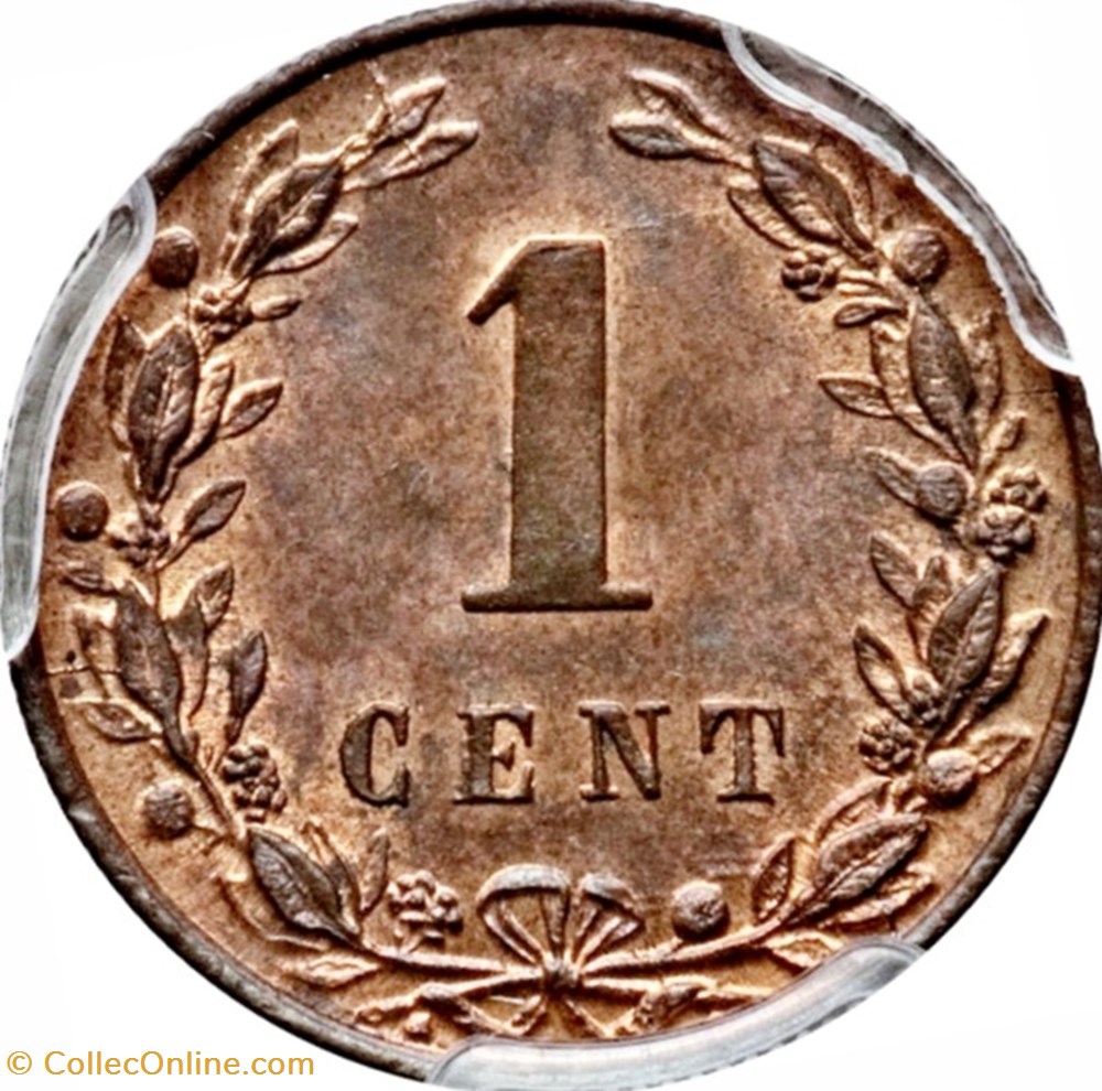 1 Cent Pays-Bas 1878 monnaies monde 1 cent pays bas 1878