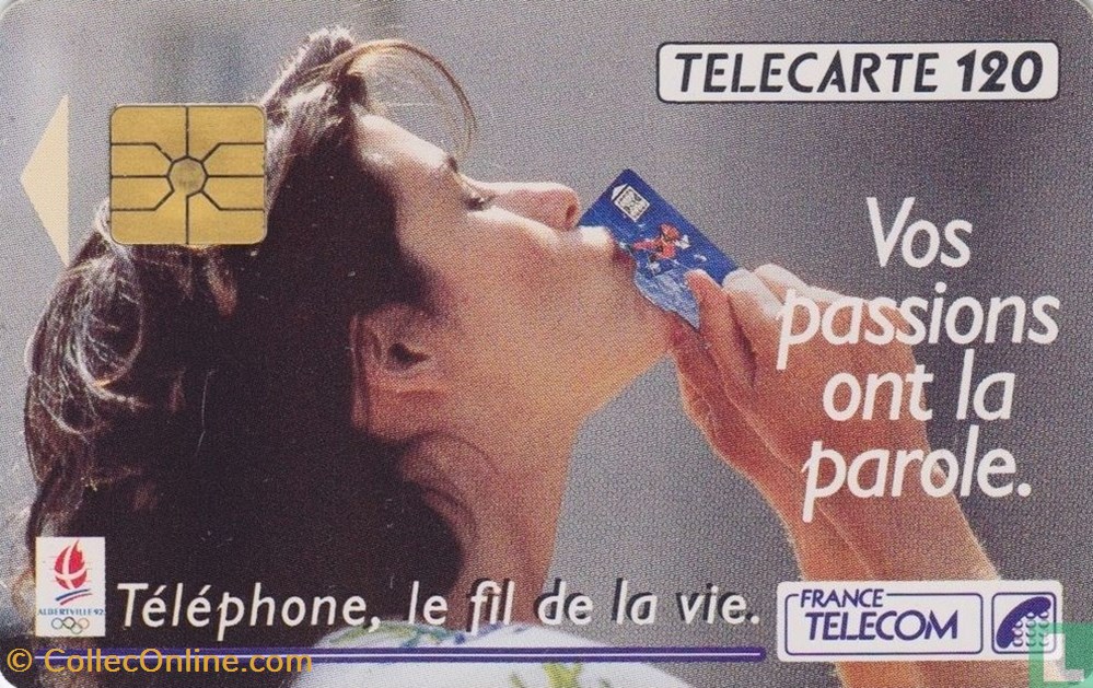 divers telecartes cartes telephoniques france vos passions ont la parole gemplus 01 1 1988