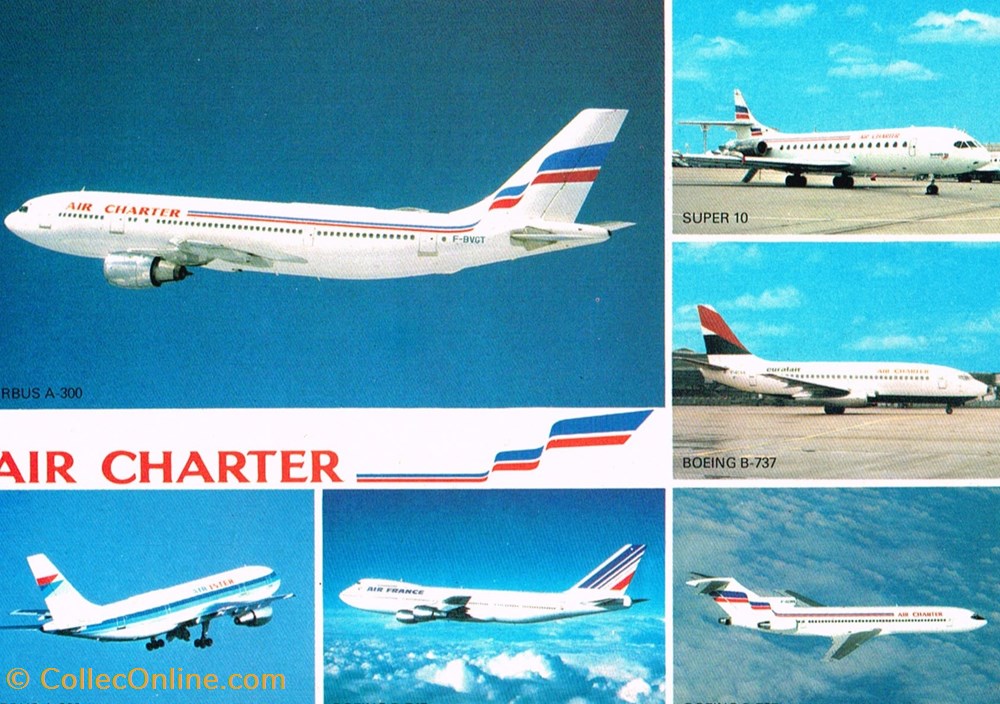 France-Air Charter-Airbus cartes postales france air charter airbus