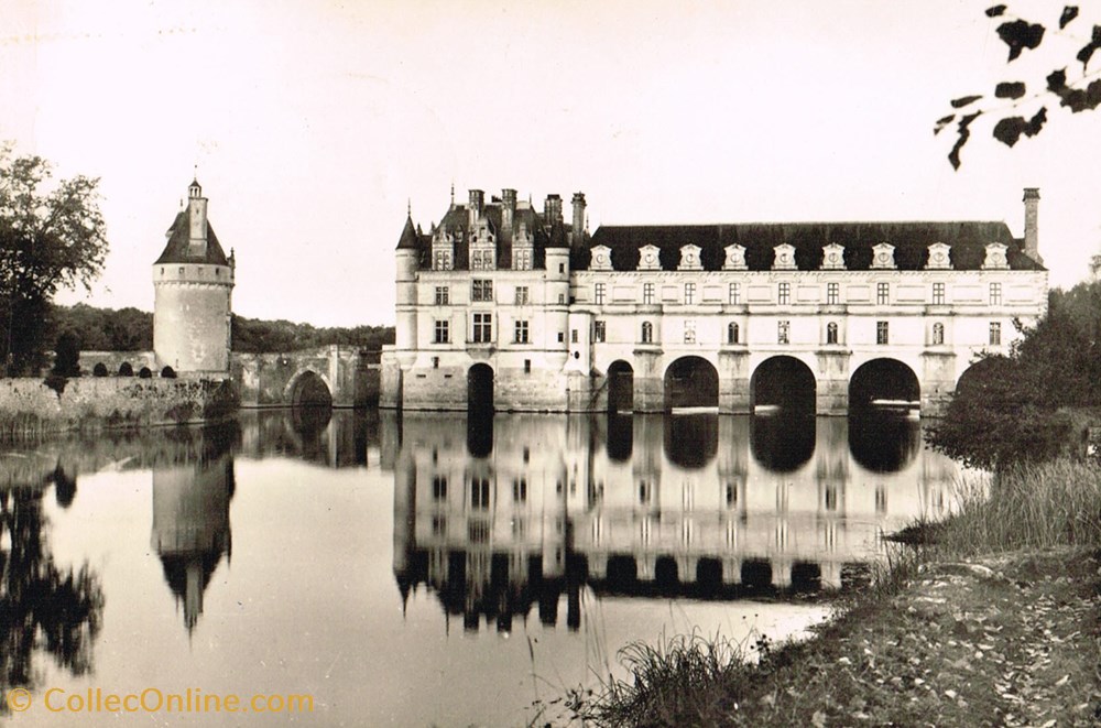 cartes postales france indre et loire chenonceaux