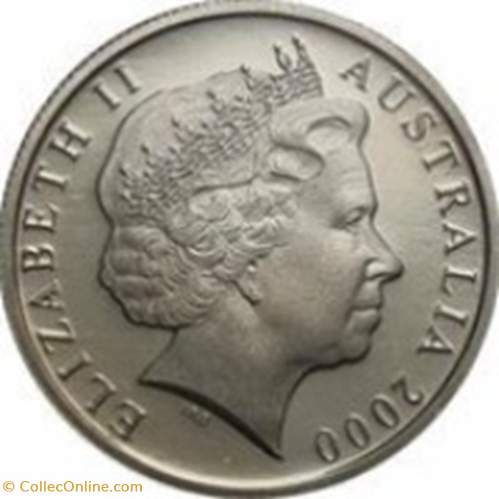 Australie-5 Cents - Elizabeth II 4th Portrait 1999 monnaies monde australie 5 cents elizabeth ii 4th portrait 1999