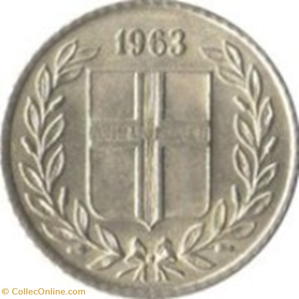 10 aurar Islande 1969 monnaies monde 10 aurar islande 1969