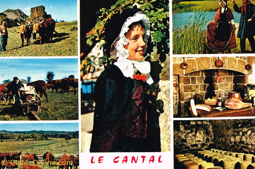 cartes postales france cantal folklore et tradition