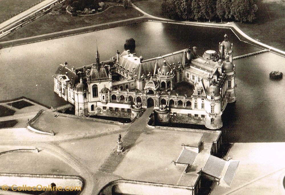 cartes postales france oise chantilly le chateau