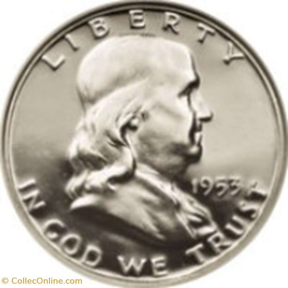 ½ dollar "Franklin Half Dollar" Etats-Unis 1963 D monnaies monde dollar franklin half dollar etats unis 1963 d