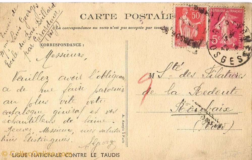 cartes postales divers ligue nationale contre le taudis