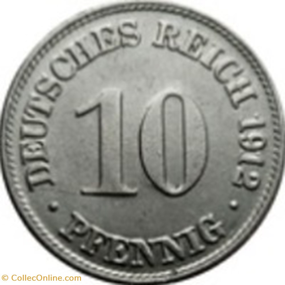 10 Pfennig Empire Allemagne 1913 (A) monnaies monde 10 pfennig empire allemagne 1913 a
