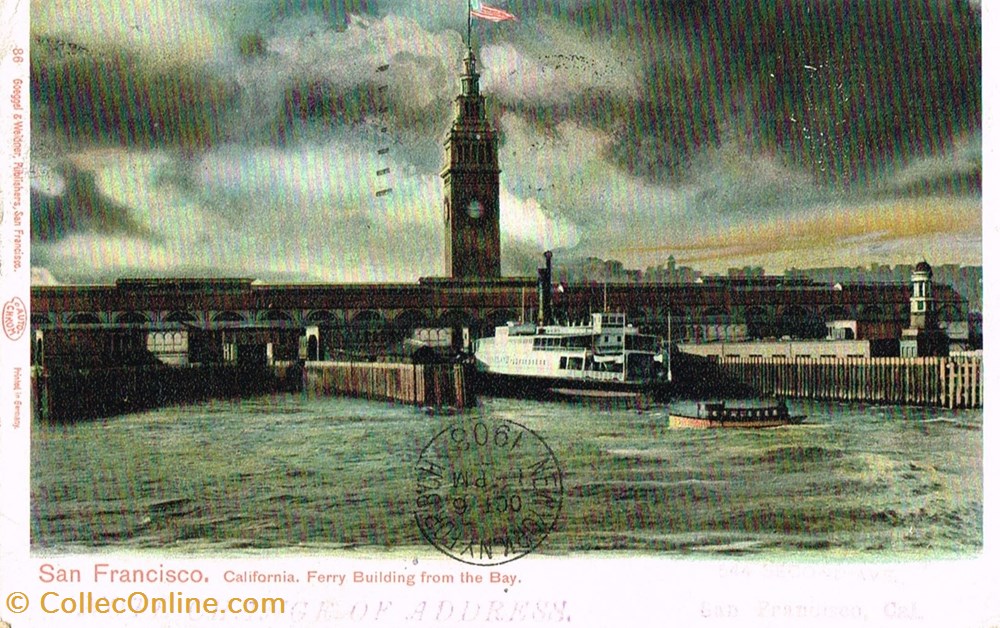 cartes postales etats unis californie san francisco ferry building