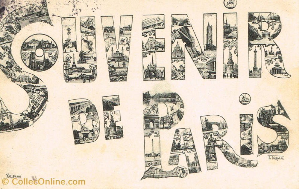 cartes postales france paris souvenirs de paris