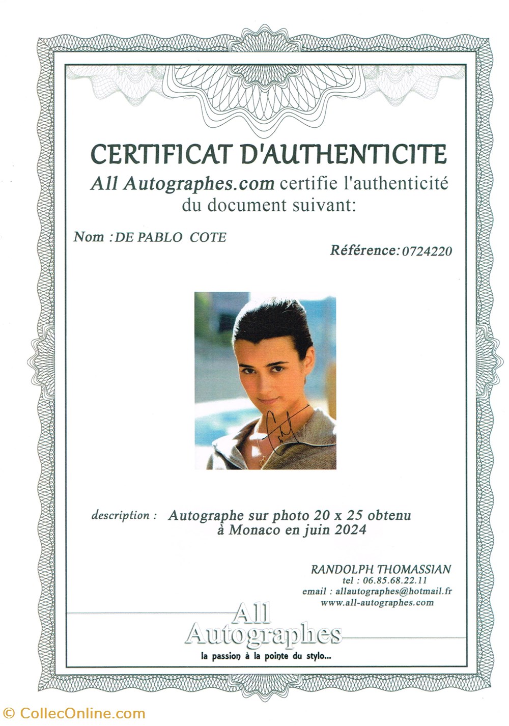 cinema series autographes cote de pablo ncis