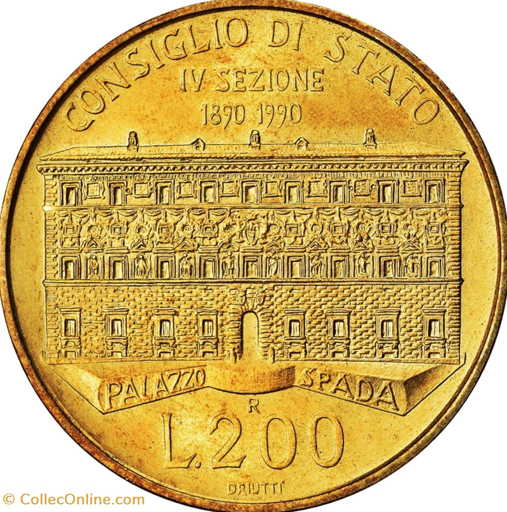 200 lires 100ème anniversaire de l'Académie de la Guardia di Finanza Italie 1996 monnaies monde 200 lires 100eme anniversaire de academie de la guardia di finanza italie 1996