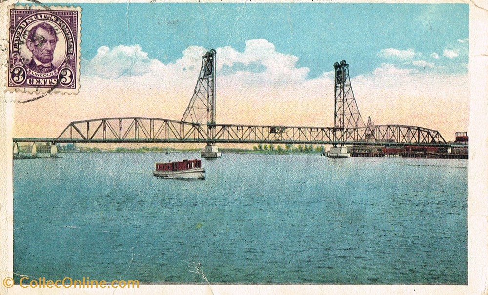 cartes postales etats unis portsmouth memorial bridge