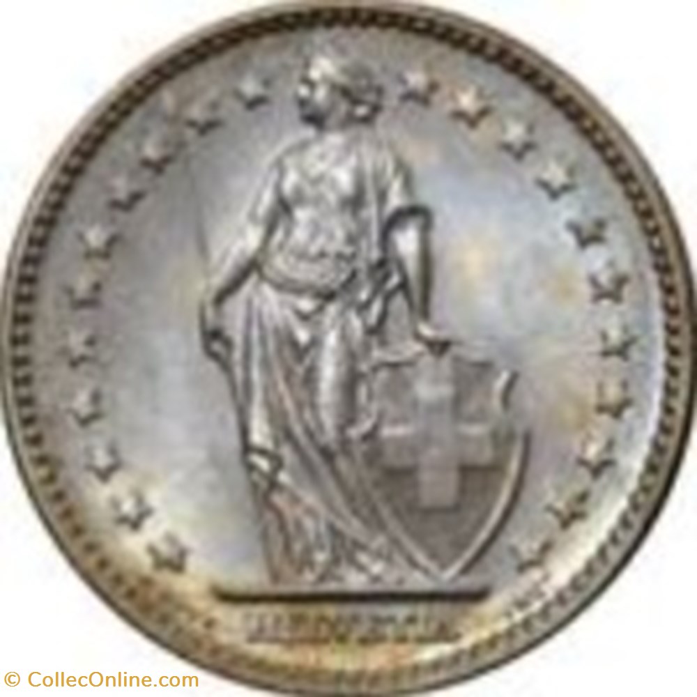 2 francs suisse 1974