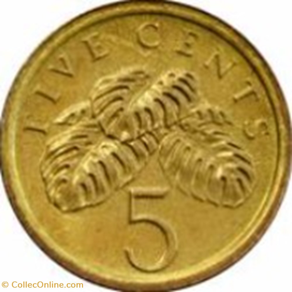 5 cent Singapour 1995 monnaies monde 5 cent singapour 1995