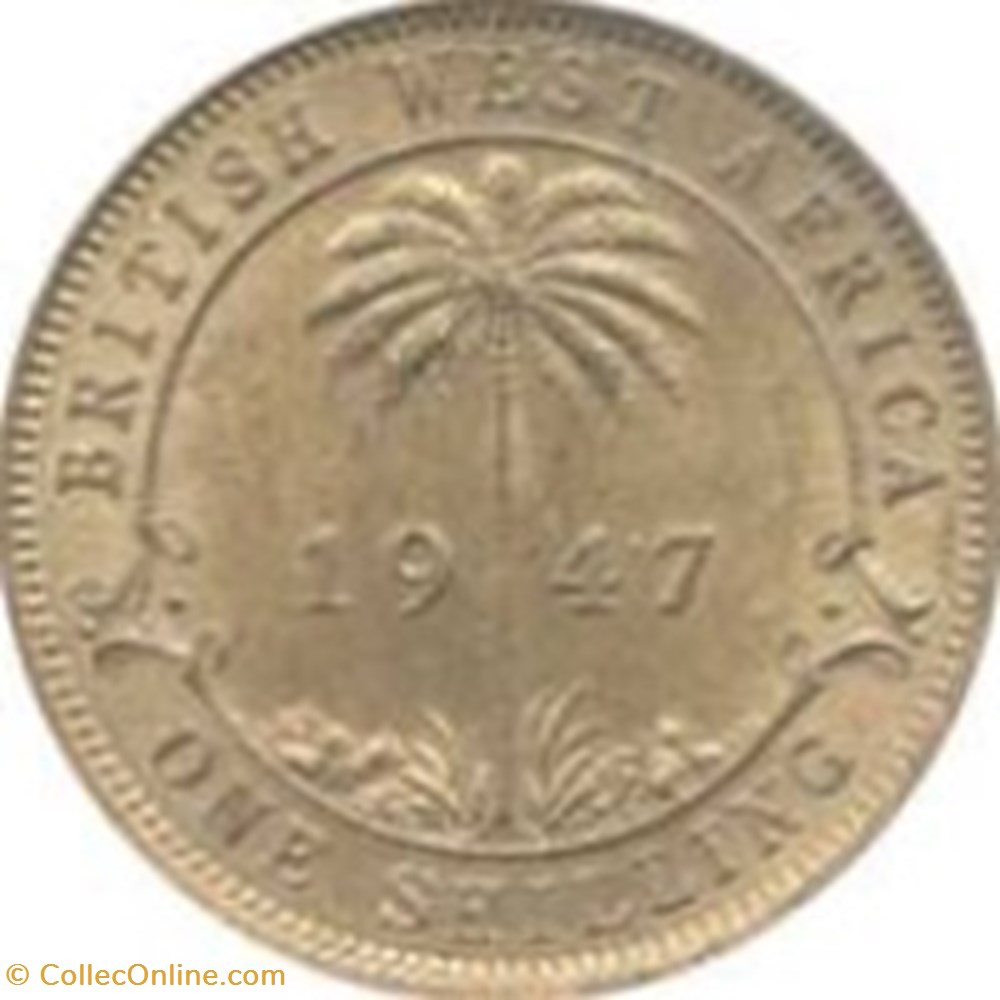 1 shilling - George VI États de l'Afrique de l'Ouest 1943 monnaies monde 1 shilling george vi etats de afrique de ouest 1943