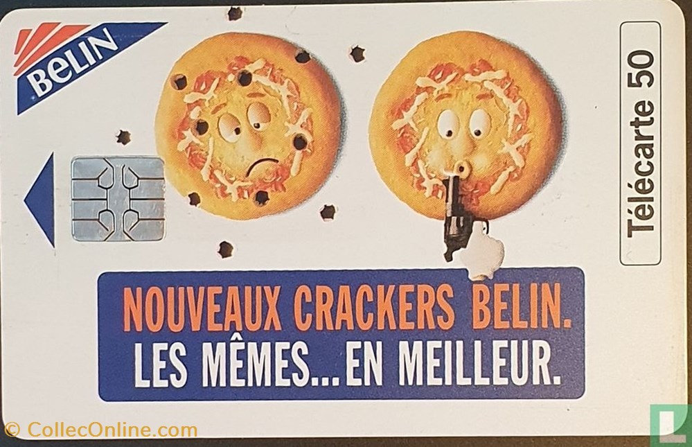 France- Crackers Belin- Solaic 06 (1993) divers telecartes cartes telephoniques france crackers belin solaic 06 1993