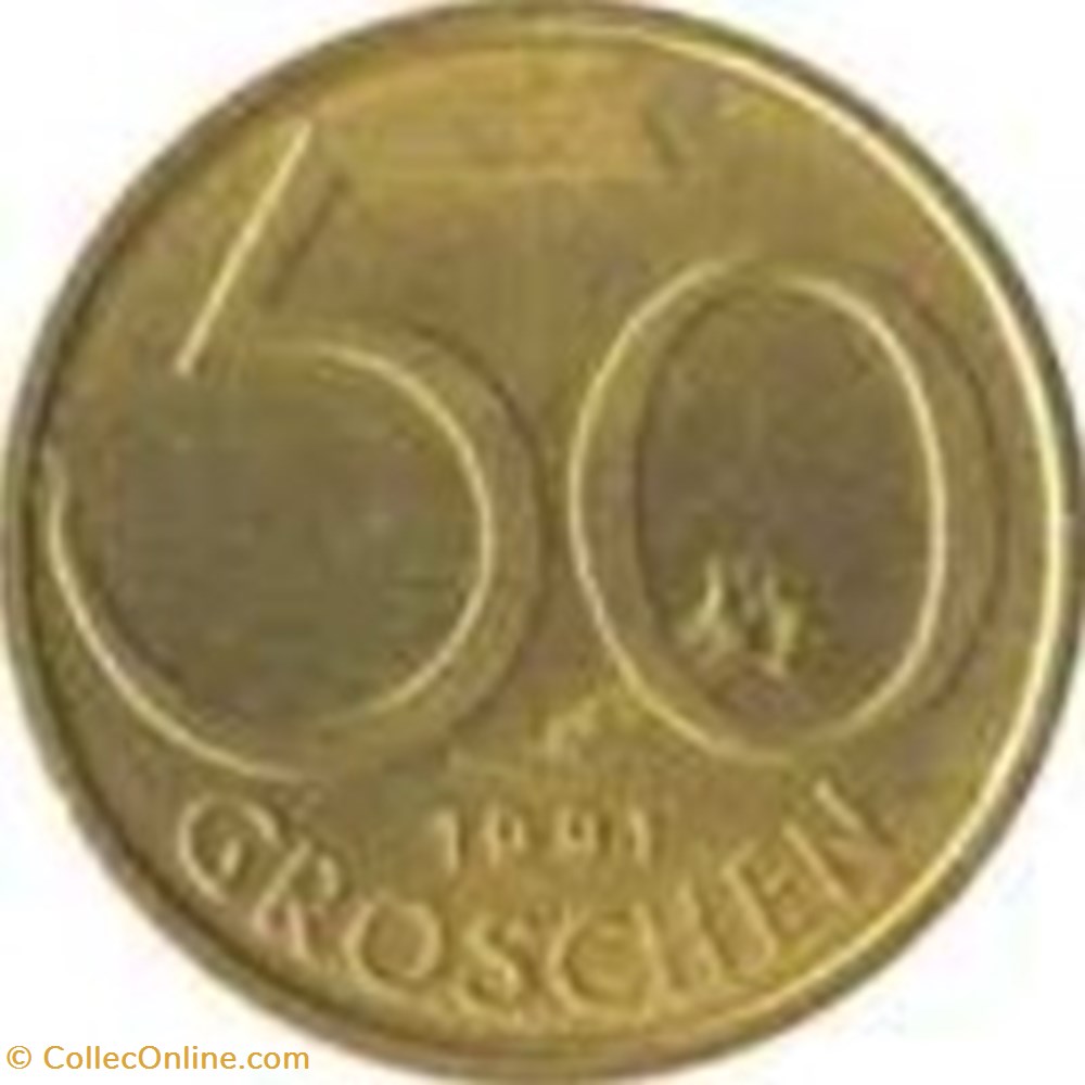 50 Groschen Autriche 1987 monnaies monde 50 groschen autriche 1987