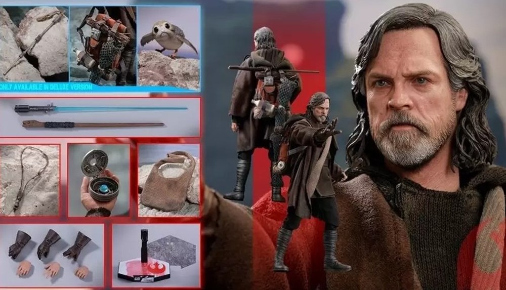 Star Wars-Episode 8 : The Last Jedi-Luc Skywalker-MMS458-Deluxe 4 figurines cinema star wars episode 8 the last jedi luc skywalker mms458 deluxe