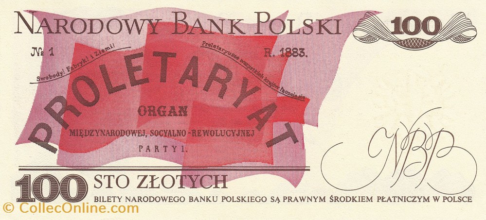 Pologne-100 Zloty 1988 billets pologne 100 zloty 1988