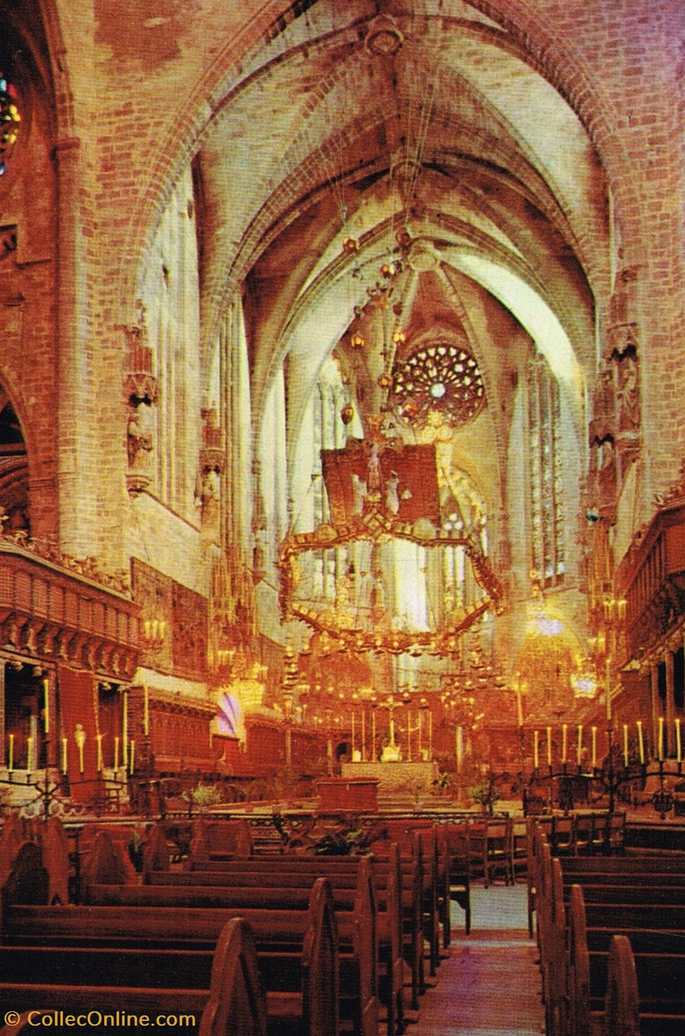 cartes postales espagne majorque palma autel de le cathedrale
