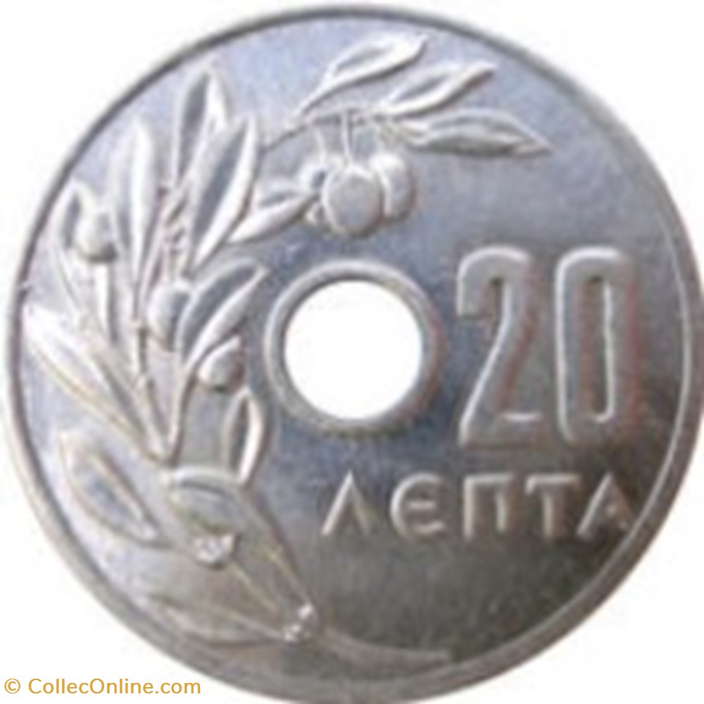 20 lepta monarchie 1966 Grèce monnaies monde 20 lepta monarchie 1966 grece