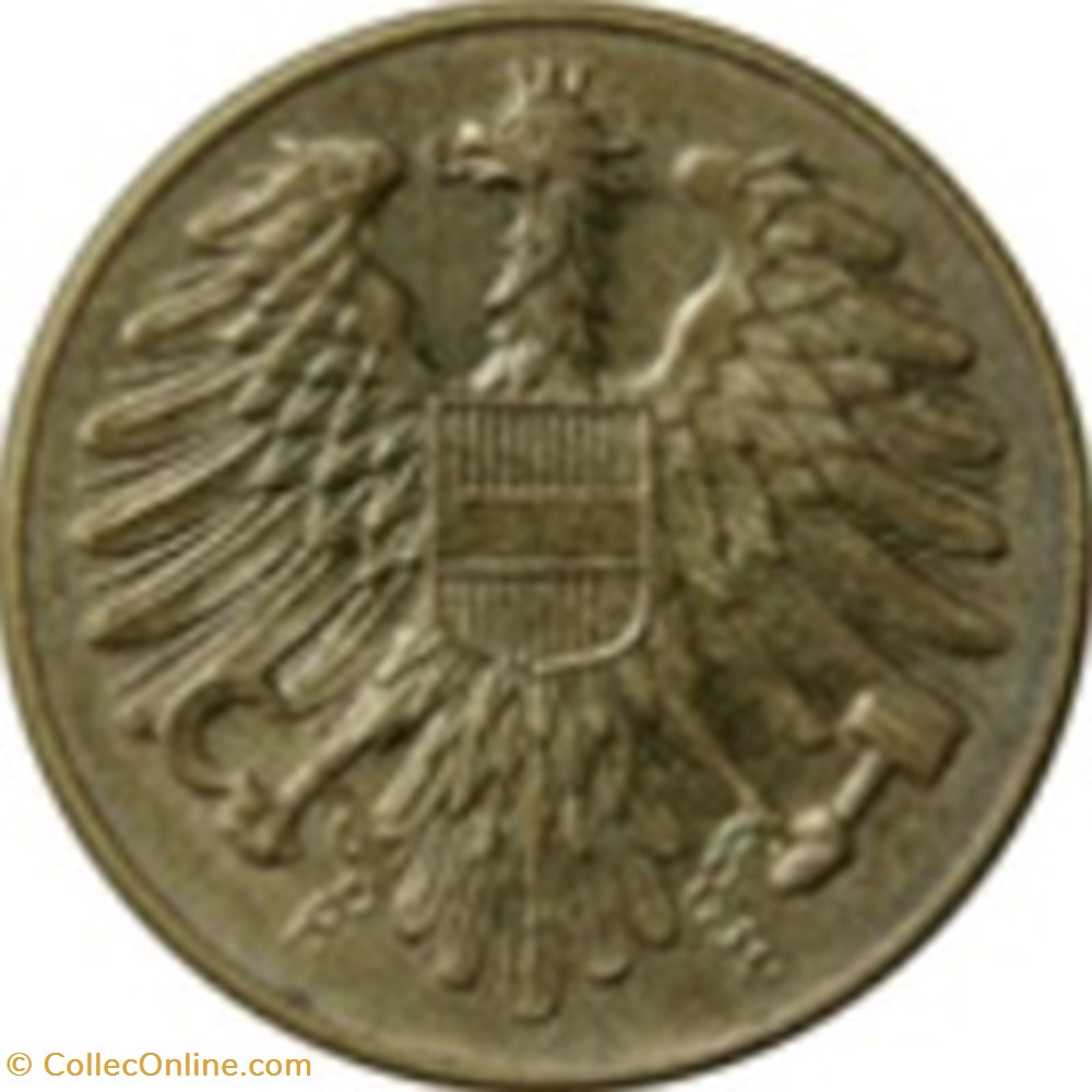 20 groschen Autriche 1954 monnaies monde 20 groschen autriche 1954