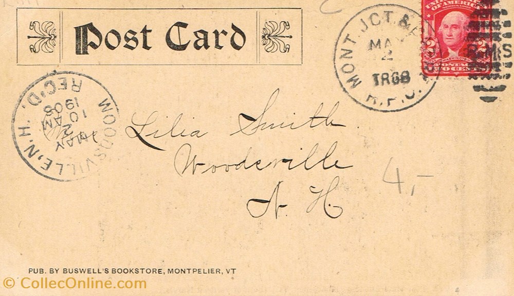 cartes postales etats unis vermont montpelier post office