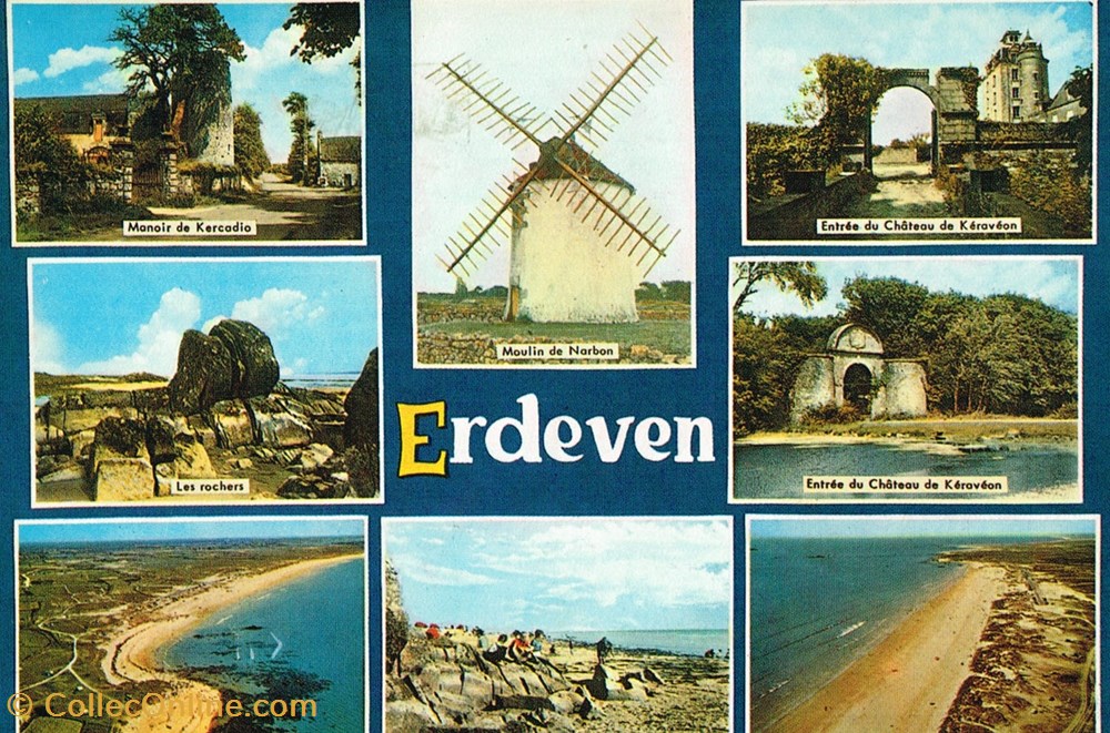 cartes postales france morbihan erdeven