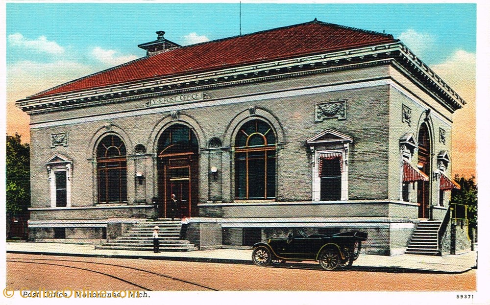 cartes postales etats unis michigan menominee post office