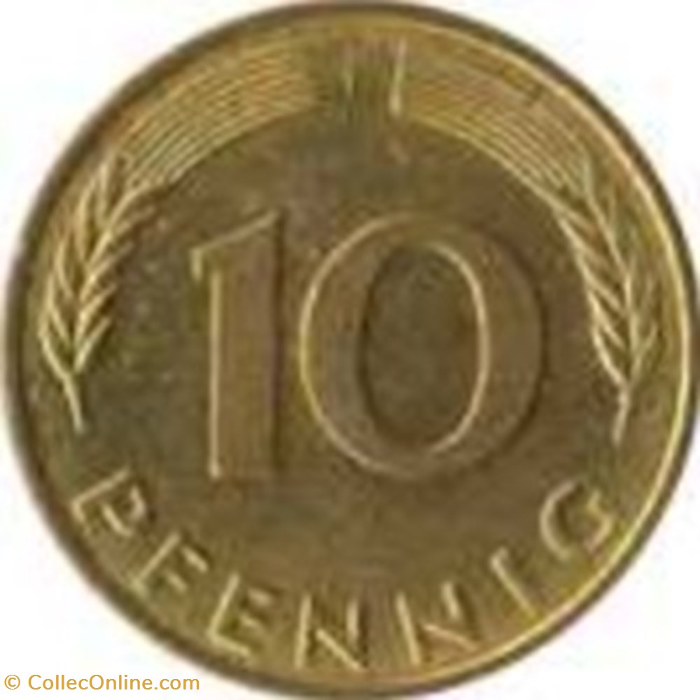 10 Pfennig Allemagne 1979 (F) monnaies monde 10 pfennig allemagne 1979 f