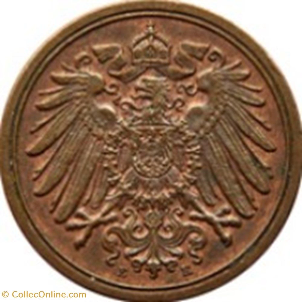 1 pfennig Allemagne 1904 (A) monnaies monde 1 pfennig allemagne 1904 a