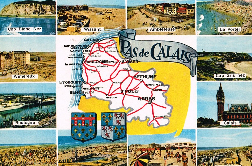 cartes postales france pas de calais cote opale