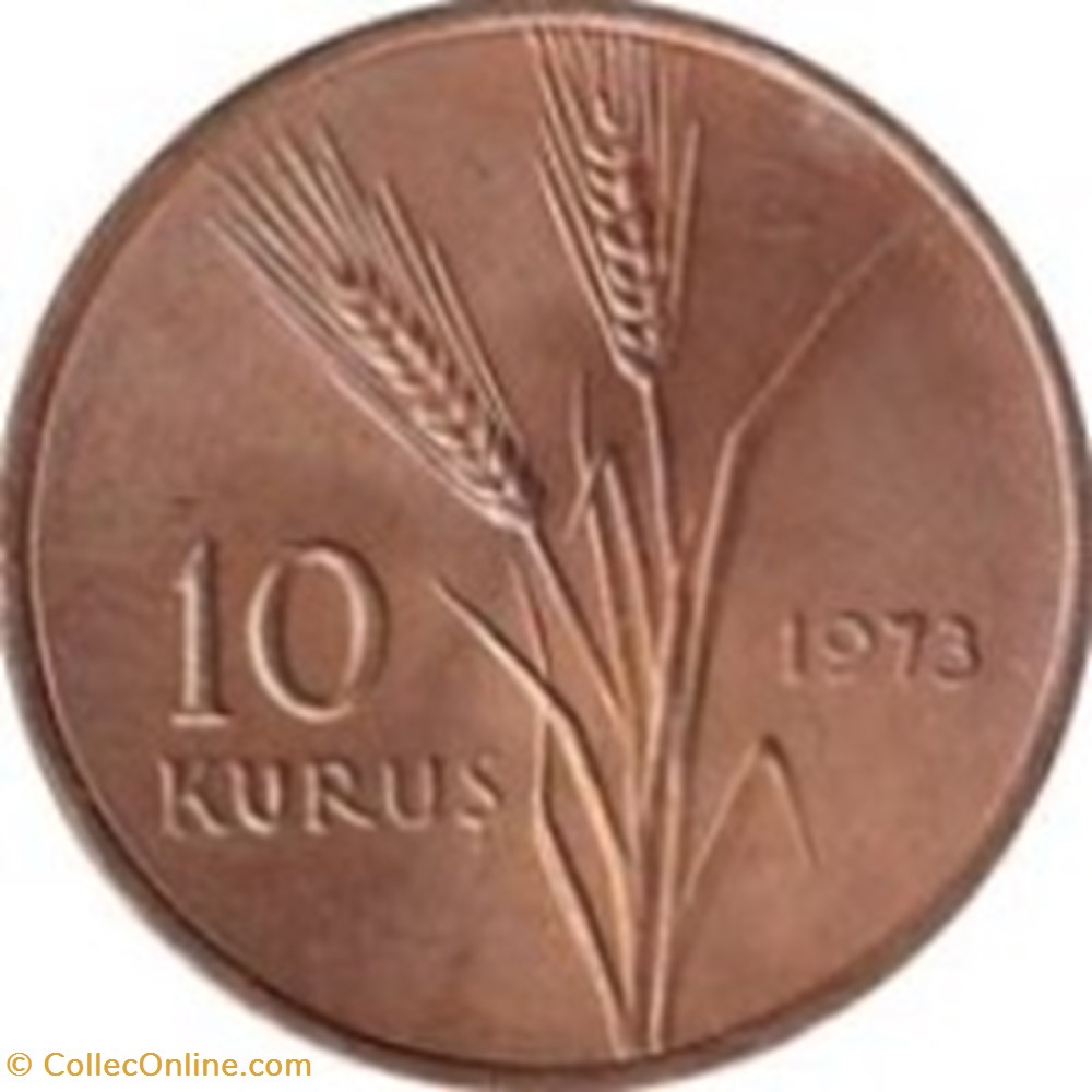 10 kuruş Turquie 1965 monnaies monde 10 kurus turquie 1965