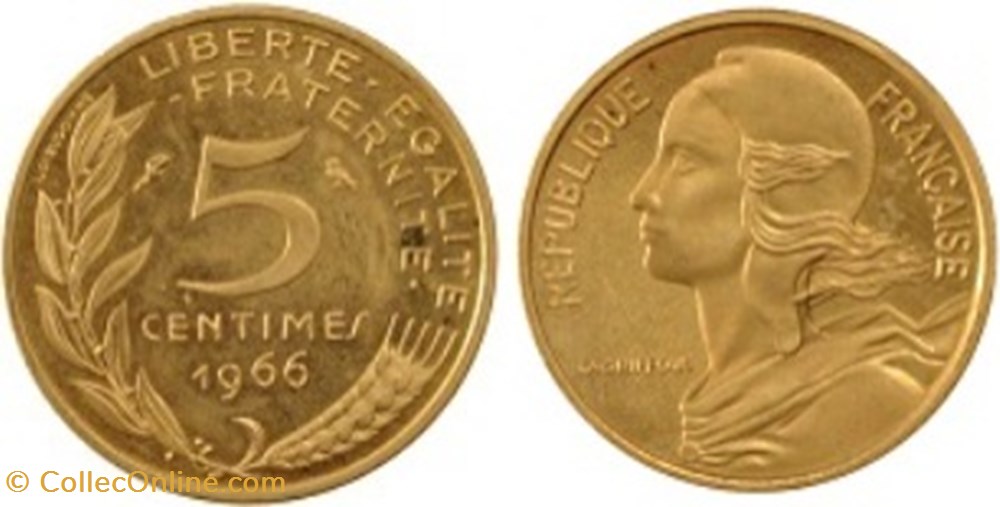 5 Centimes Marianne 1993 Col à 3 plis monnaies 5 centimes marianne 1993 col a 3 plis