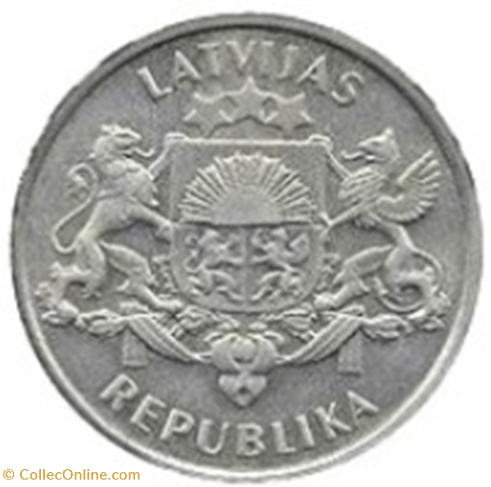 2 lati (75ème Anniversaire de la déclaration d'Indépendance) 1993 Lettonie monnaies monde 2 lati 75eme anniversaire de la declaration independance 1993 lettonie