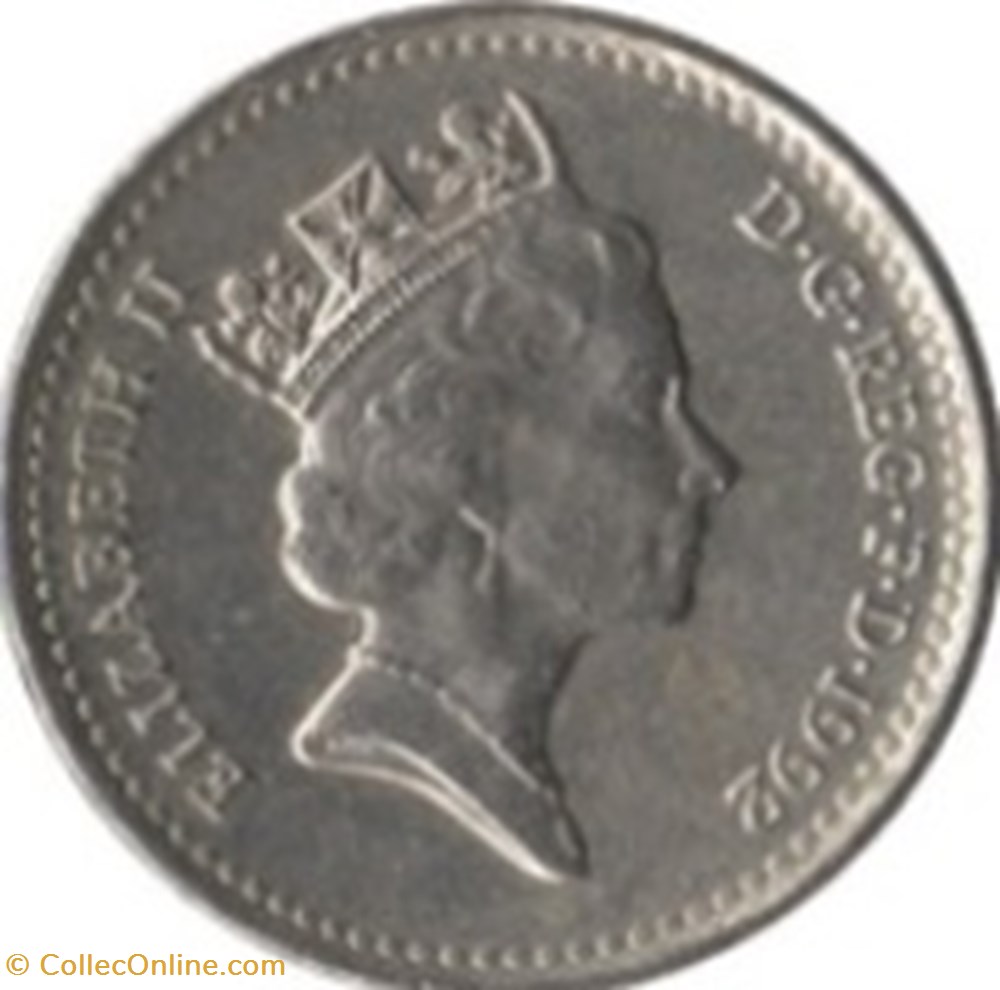 5 Pence Elizabeth II 1991 monnaies monde royaume uni 5 pence elizabeth ii 1991