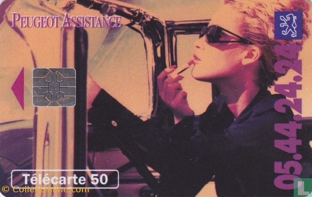 France- Peugeot Assistance- Solaic 06 (1993) divers telecartes cartes telephoniques france peugeot assistance solaic 06 1993