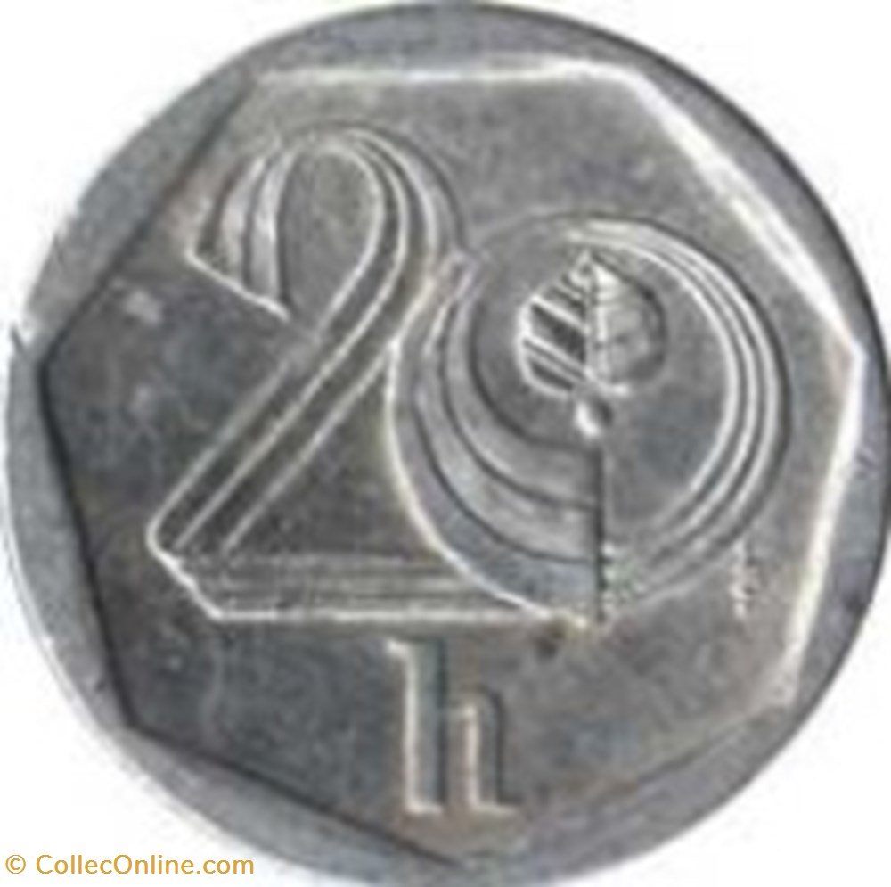 20 Haléru République tchèque 1997 monnaies monde tchecoslovaquie 20 haleru republique tcheque 1997