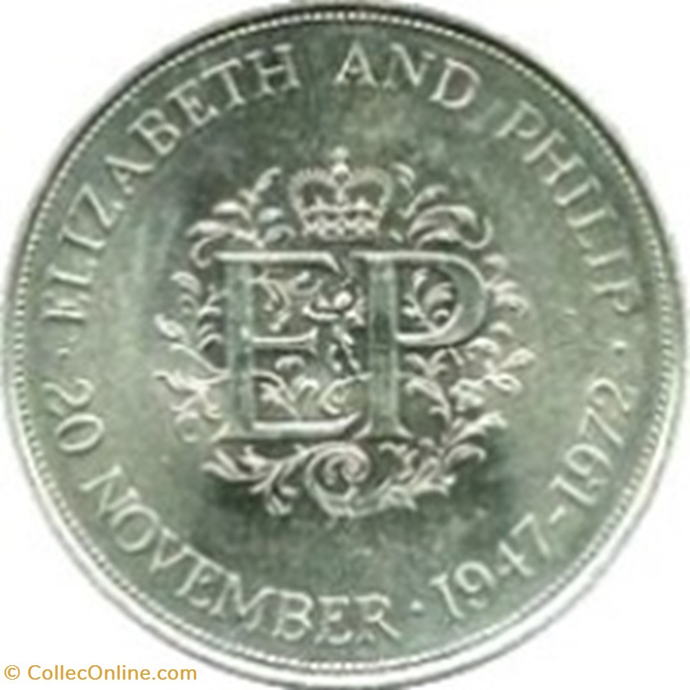25 nouveaux pence Noces d'argent Angleterre 1972 monnaies monde royaume uni 25 nouveaux pence noces argent angleterre 1972