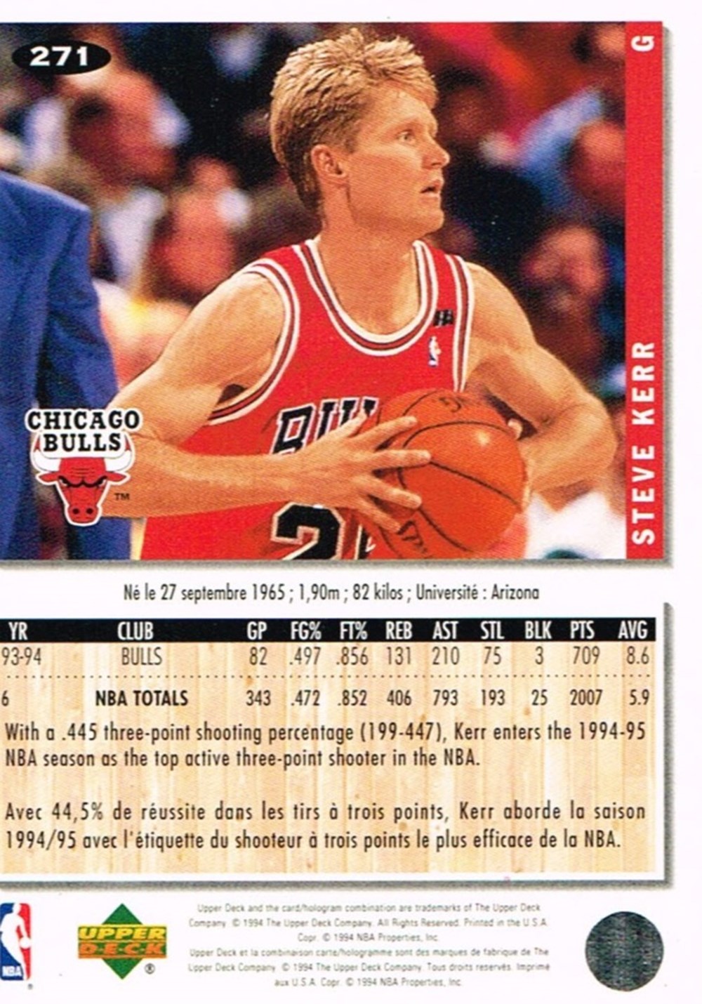sport olympisme sports collectifs basketball nba 1994 steve kerr bulls