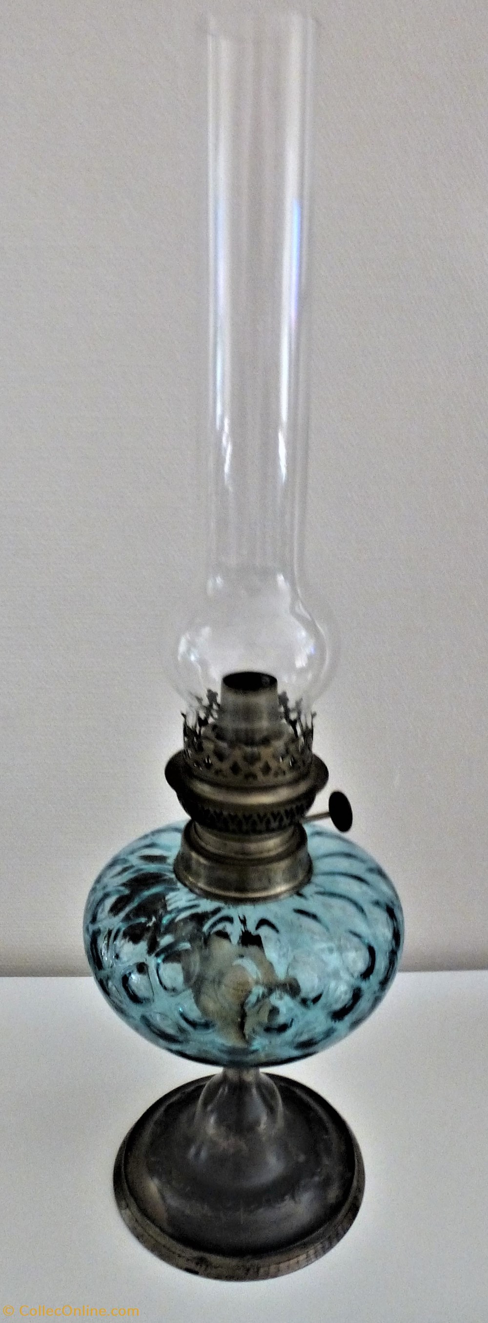 Lampe à Pétrole N°22 avec verre pigeon art antiquites lampe a petrole n 22 avec verre pigeon