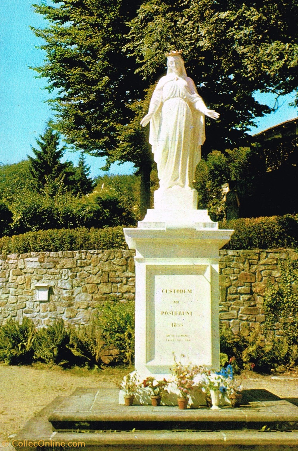 cartes postales france puy de dome plombiere les bains la vierge des eaux