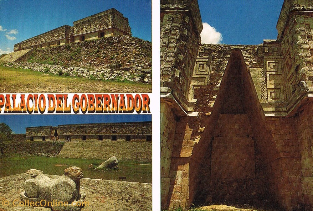 Mexique-Uxmal,Yucatan cartes postales mexique uxmal yucatan